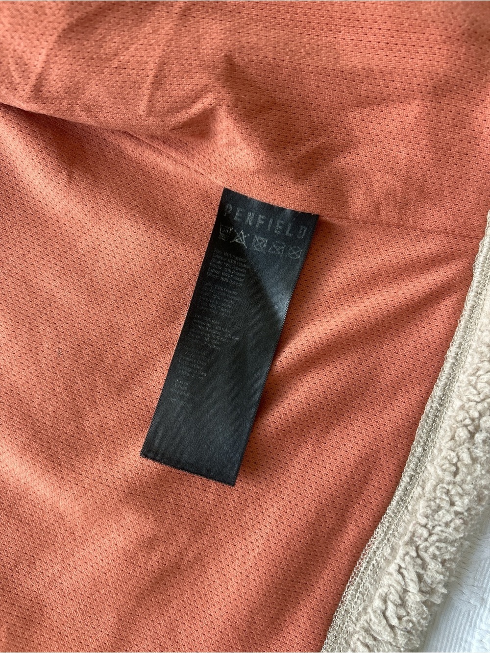 Penfield Sherpa Jacket with Rust Trim - Picture 5 of 7